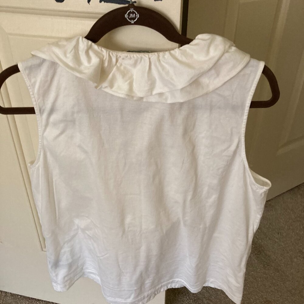 White Ruffled Blouse by Ralph Lauren - Picture 4 of 5
